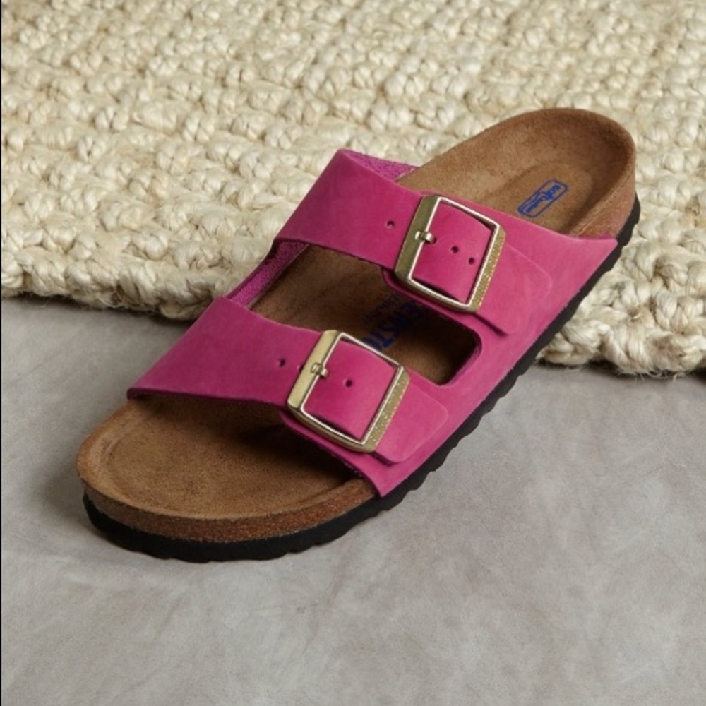 Pink Birkenstock sandals